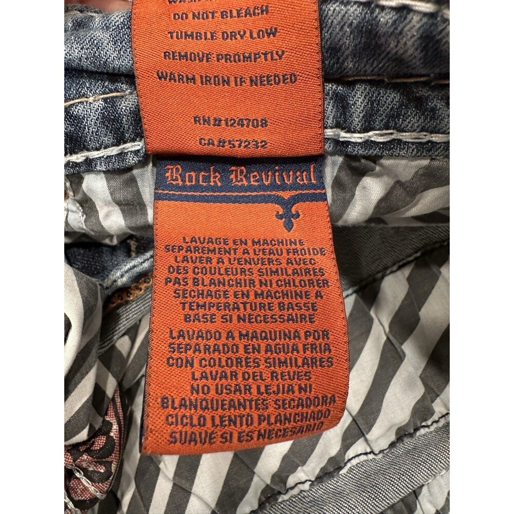 Mens Rock Revival Elijah straight jeans size 30 good condition vintage - Picture 10 of 16